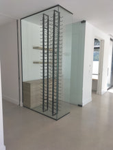 Load image into Gallery viewer, Wall Mounted Wine rack - 9 Bottle Label View