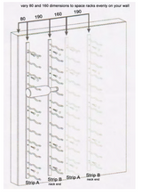 Load image into Gallery viewer, Wall Mounted Wine Rack- 27 bottle Label View