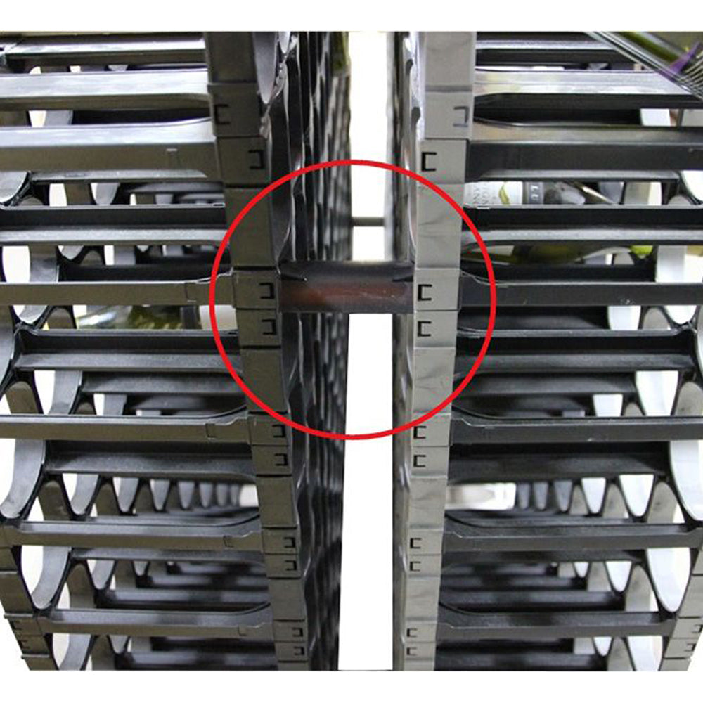 CellarStak Back to Back House Pack wall brackets secure your wine rack