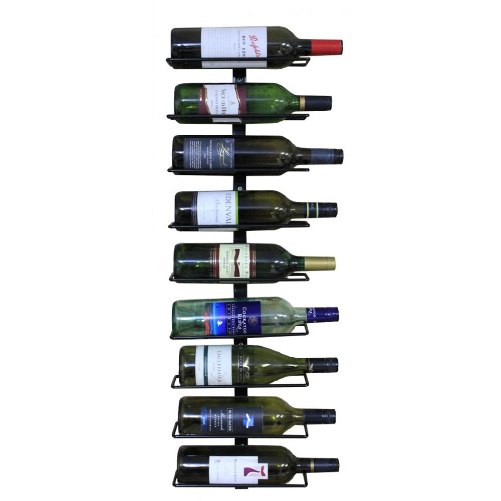 9 bottle wall mounted wine rack clearance