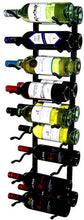 Load image into Gallery viewer, Wall Mounted Wine rack -18 bottle Label View
