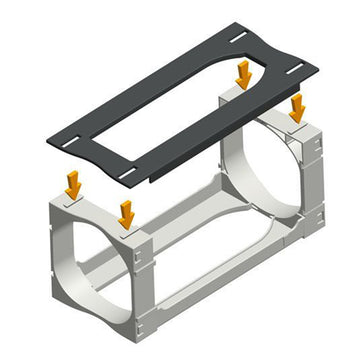Cellarstack Modular System CellarStak™ Top Plates Pack of 10 align bottles stored on top of rack ...