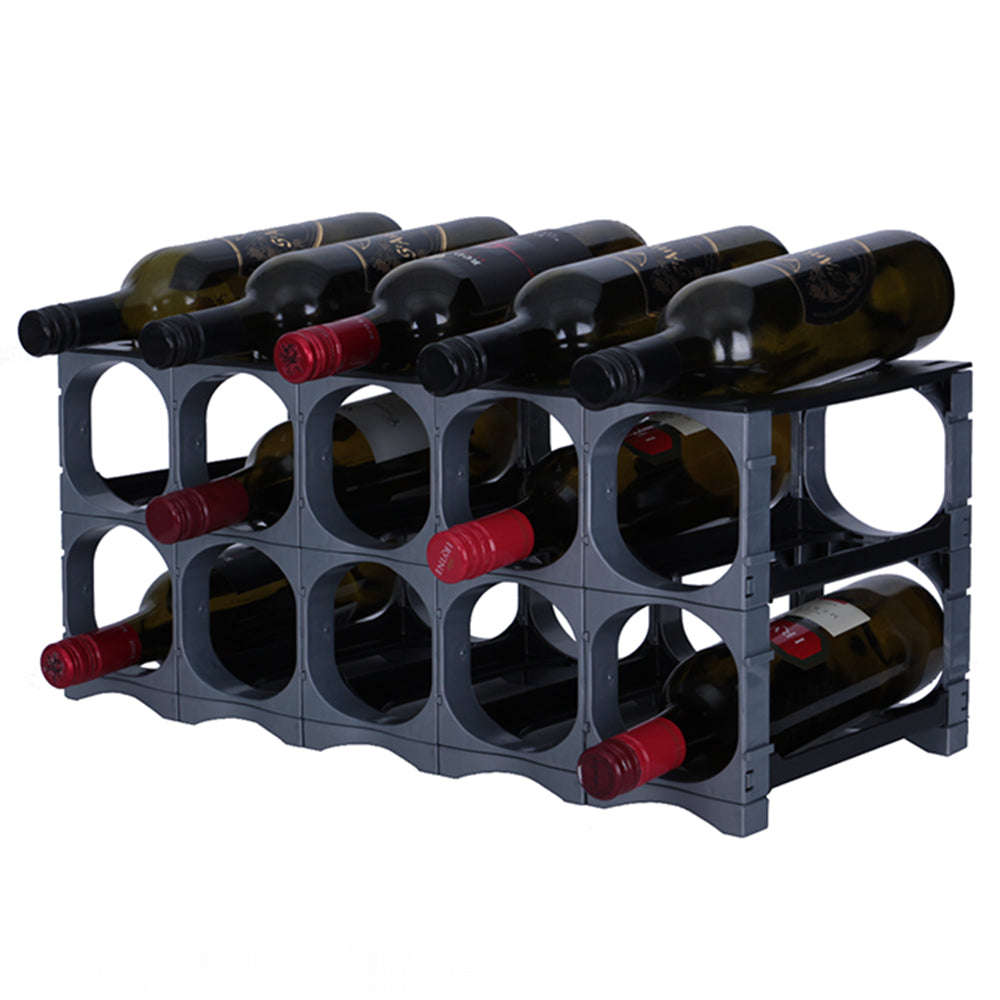 Cellarstack Modular System 12/15 Bottle CellarStak™ Modular House Pack Wine Rack 10 pocket ...