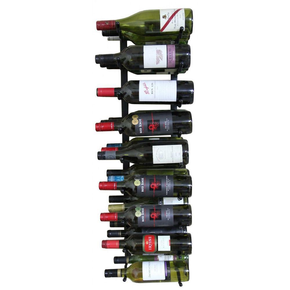Wall Mounted Wine rack -  Label View 27 Bottle
