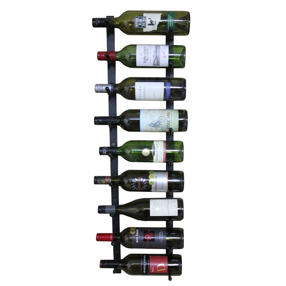 Wall Mounted Label View 9 Bottle Wine Rack