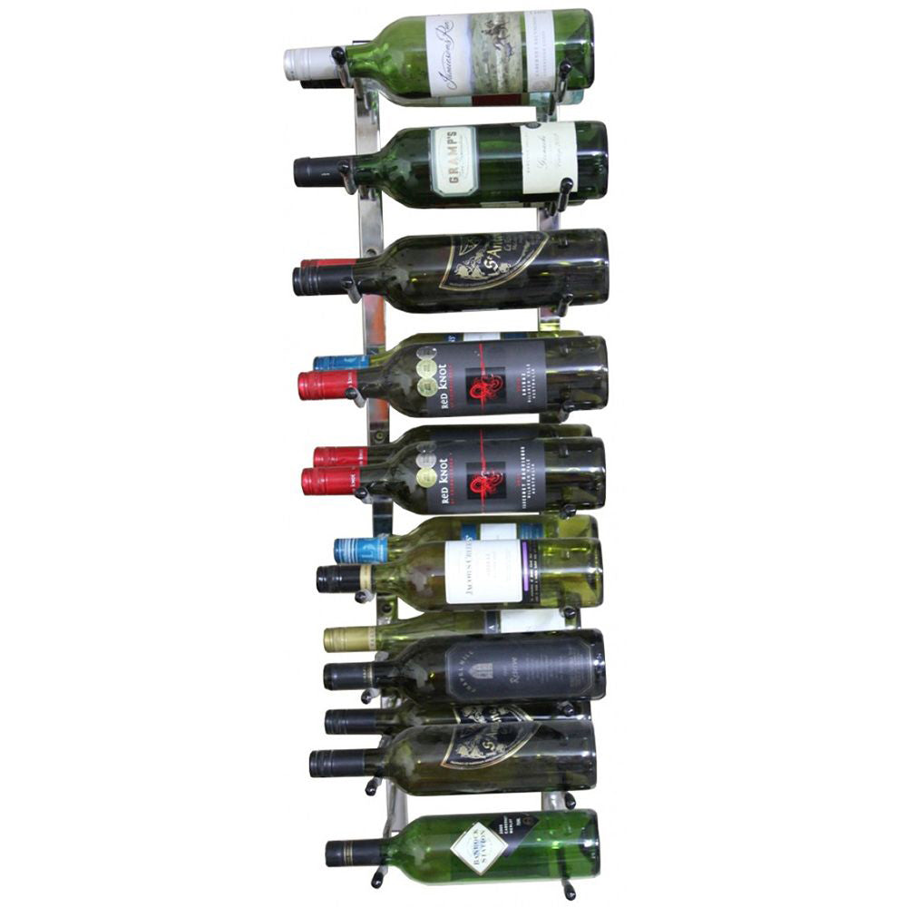 Wall Mounted Wine rack -18 bottle Label View